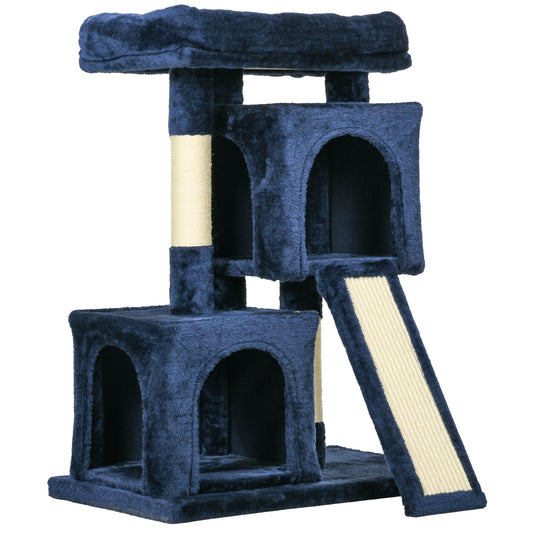 Sisal Cat Activity Tree Rest Play Centre With 2 Houses