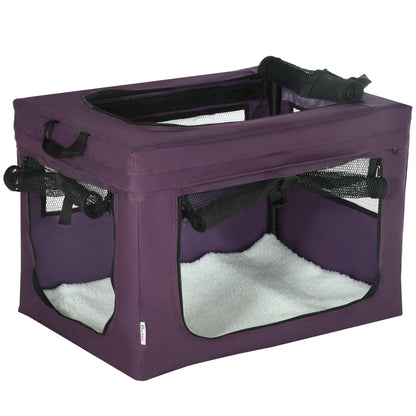 Portable Pet Carrier Foldable Travel Bag For Small Dogs Aosom UK Default Title