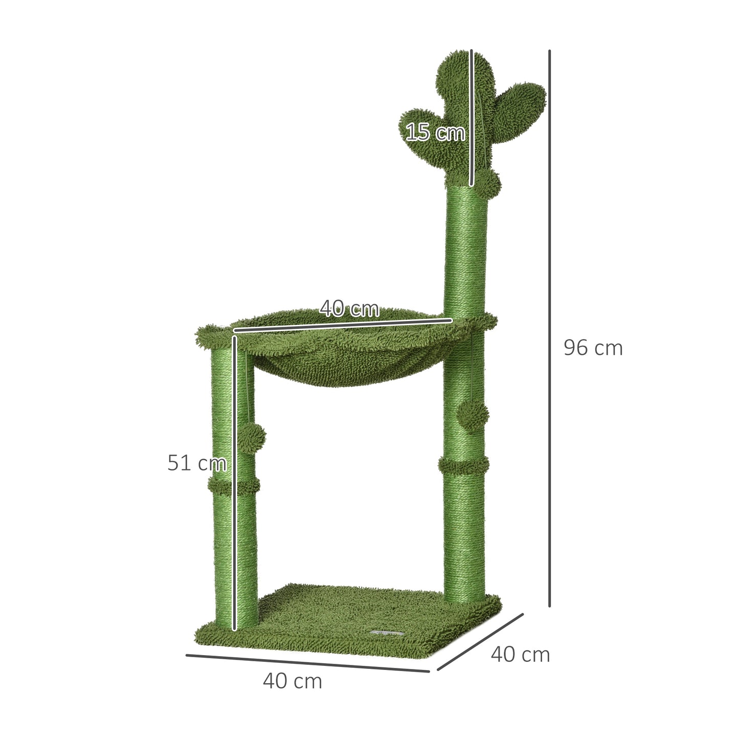 Cat Tower Kitten Activity Center Cactus Shape