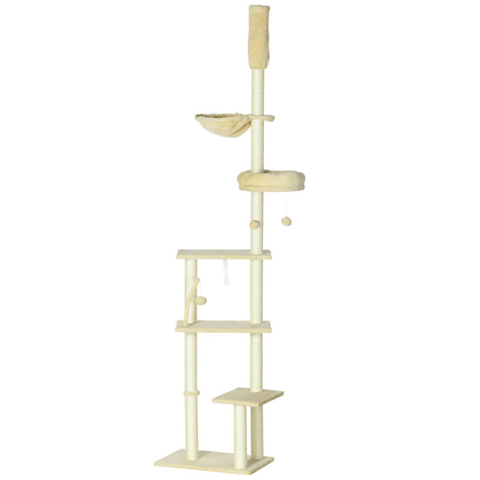 Cat Tree Floor To Ceiling 6 Tier Play Tower