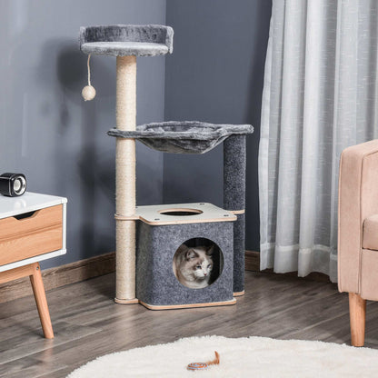 Cat Tower 95Cm Climbing Kitten Activity Centre With Sisal