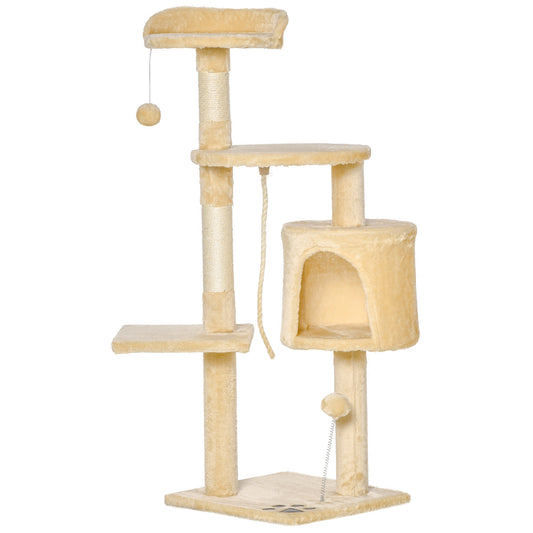 Cat Tree House Multi Level Activity Centre With Scratching Aosom UK Default Title