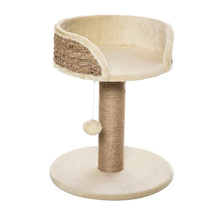 Cat Tree Tower Basics With Bed Scratching Post Activity Aosom UK Default Title