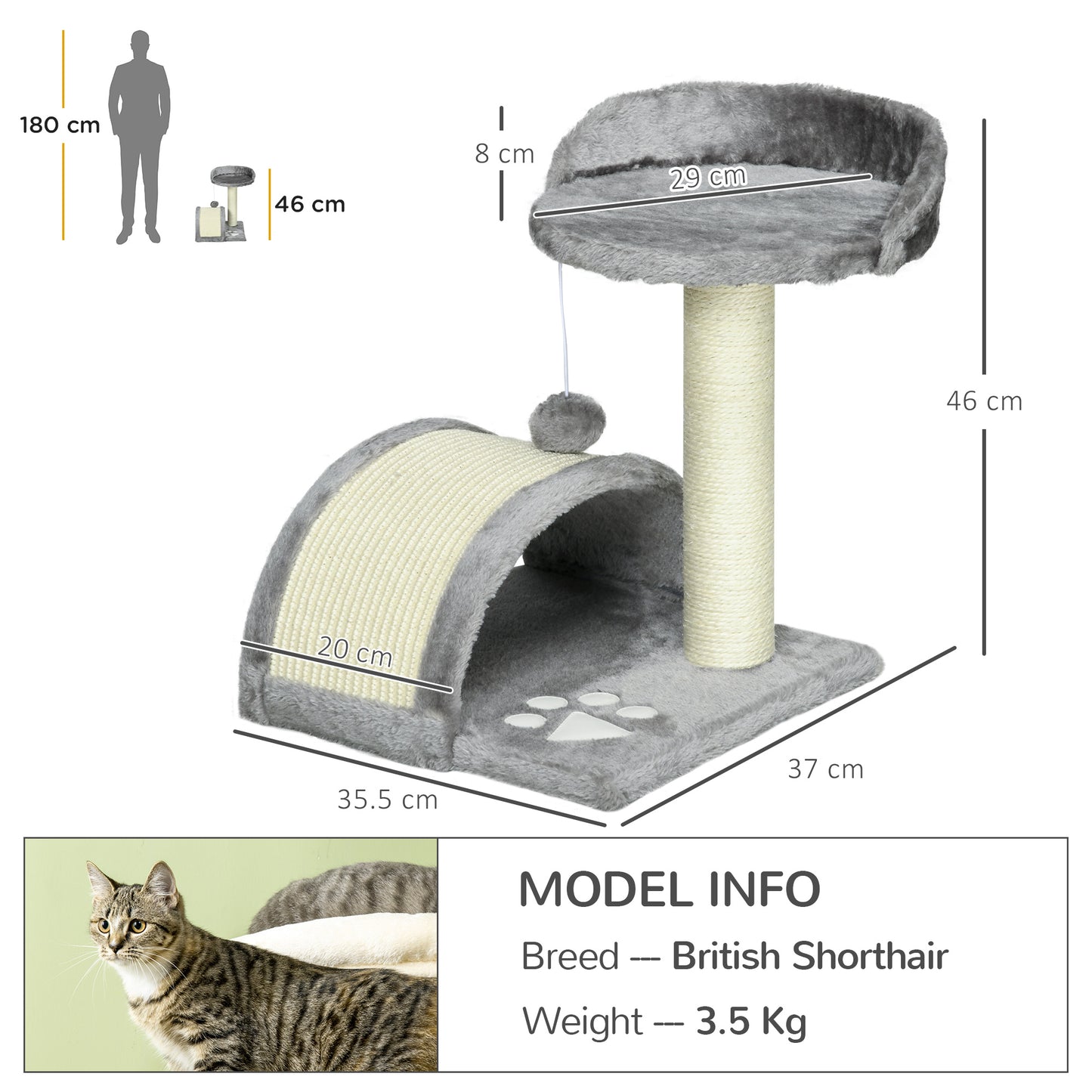 Cat Scratching Post Tree Kitten Activity Centre Climber