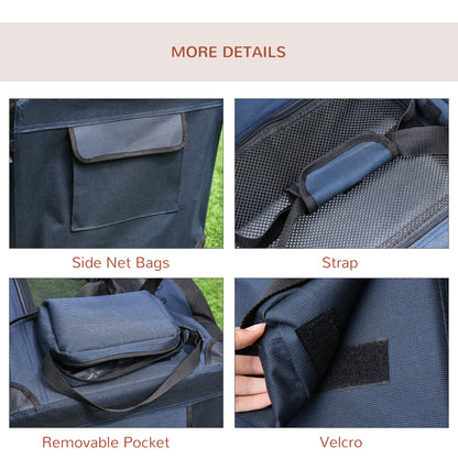 Folding Pet Carrier Soft Portable Dog Cat Crate Aosom UK