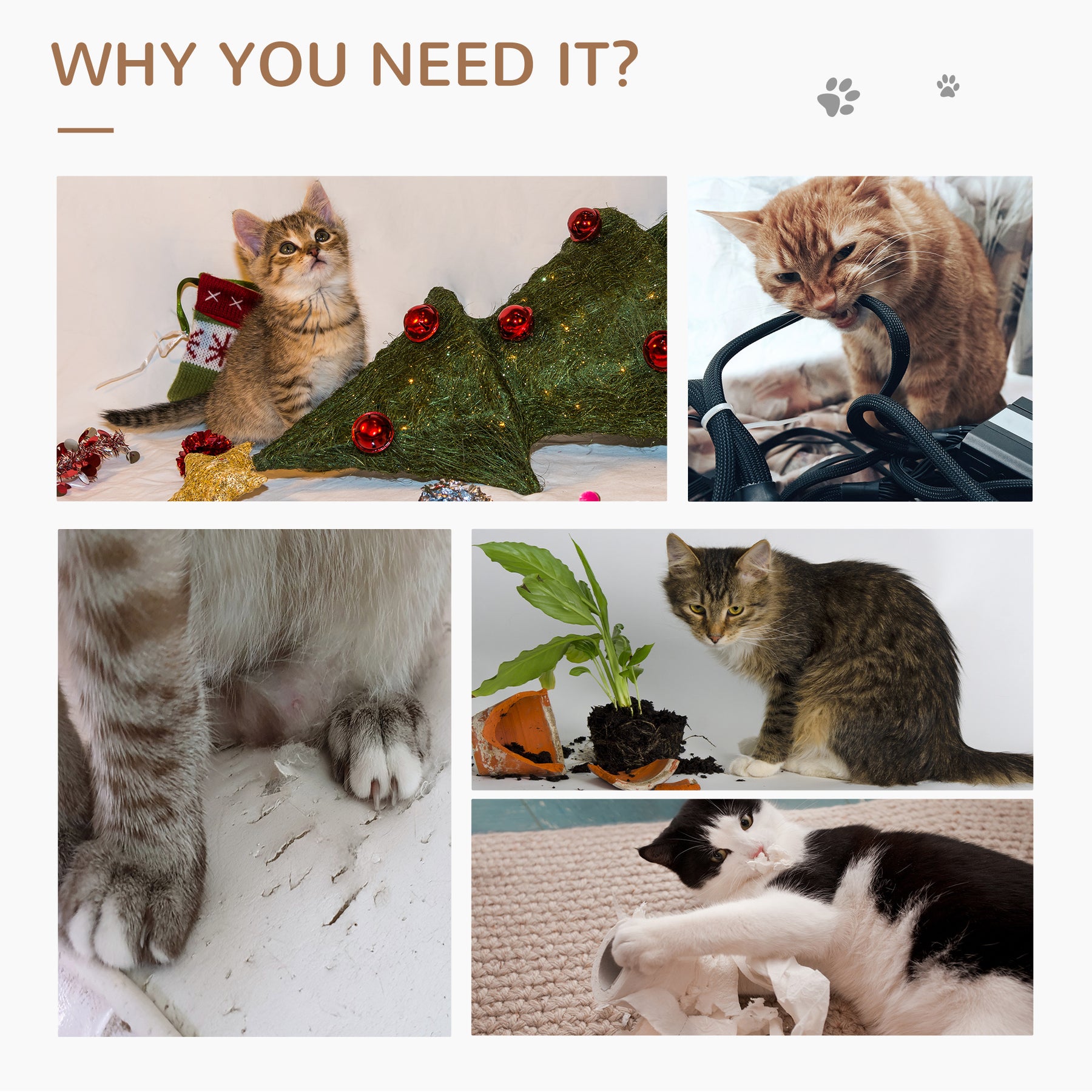 Cat Tree, Plush, Beige
