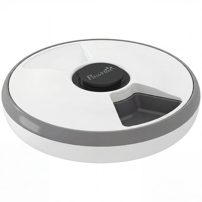 PawHut Automatic Cat Feeder Programmable Timer for Dry Wet Food Cat Food Dispenser with Ice Pack for 6 Meals PawHut Default Title